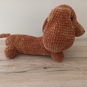 Tappancs, az amigurumi tacskó - játék & sport - plüssállat & játékfigura - kutya - Meska.hu