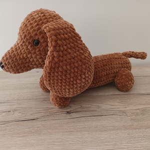 Tappancs, az amigurumi tacskó - játék & sport - plüssállat & játékfigura - kutya - Meska.hu