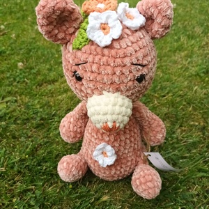 Róza, amigurumi maci - Meska.hu
