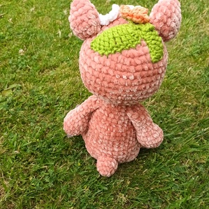 Róza, amigurumi maci - játék & sport - plüssállat & játékfigura - maci - Meska.hu