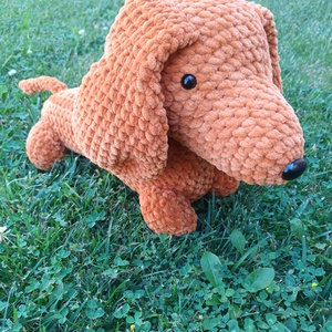 Tappancs, az amigurumi tacskó, Játék & Sport, Plüssállat & Játékfigura, Kutya, Horgolás, MESKA