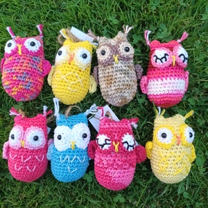 Amigurumi baglyok - játék & sport - plüssállat & játékfigura - bagoly - Meska.hu