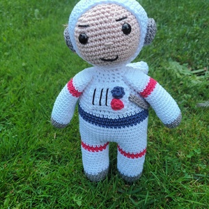 Amigurumi űrhajós, Játék & Sport, Plüssállat & Játékfigura, Ember, Horgolás, MESKA