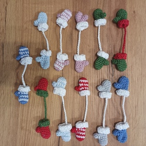 Horgolt mini kesztyűk - otthon & életmód - dekoráció - dísztárgy - Meska.hu