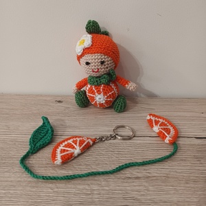 Amigurumi Nara, a horgolt narancs - játék & sport - plüssállat & játékfigura - más figura - Meska.hu