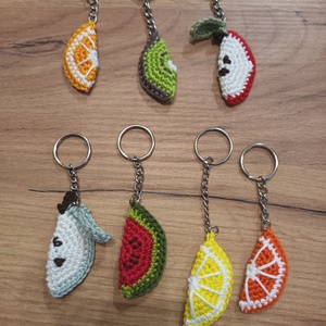 Horgolt gyümölcsös kulcstartó, Táska & Tok, Kulcstartó & Táskadísz, Kulcstartó, , MESKA
