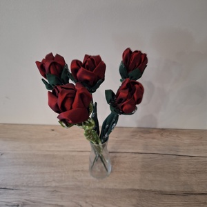 Bordó textil rózsa, Otthon & Életmód, Dekoráció, Dísztárgy, , MESKA