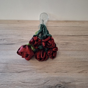 Bordó textil rózsa - otthon & életmód - dekoráció - dísztárgy - Meska.hu