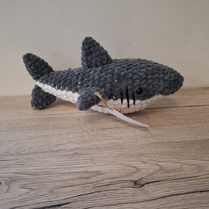 Amiurumi plüss cápa - játék & sport - plüssállat & játékfigura - hal - Meska.hu