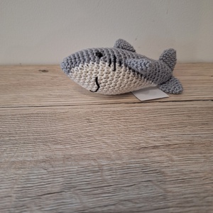 Amigurumi cápa - játék & sport - plüssállat & játékfigura - hal - Meska.hu