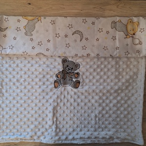 Kétoldalas babatakaró fehér, Baba - mama, Baba ágynemű, Babatakaró, gyerek pléd, Varrás, MESKA