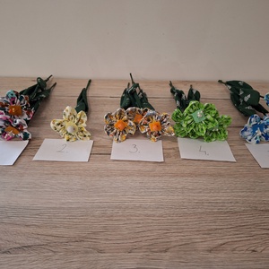 Nyári textil virágok  - otthon & életmód - virágdekoráció - virágok - szálas virág - Meska.hu