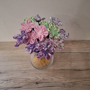 Nyári textil virágok  - otthon & életmód - virágdekoráció - virágok - szálas virág - Meska.hu