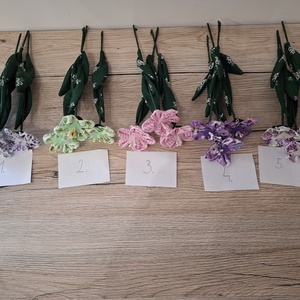 Nyári textil virágok  - otthon & életmód - virágdekoráció - virágok - szálas virág - Meska.hu