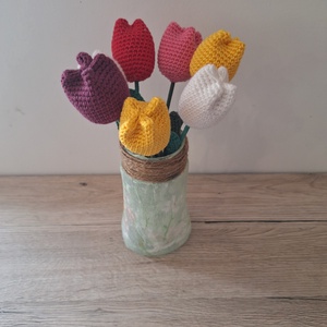 Horgolt tulipán - Meska.hu