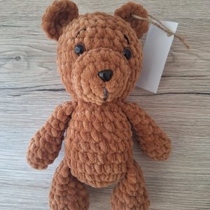 Amigurumi Barna Maci - játék & sport - plüssállat & játékfigura - maci - Meska.hu