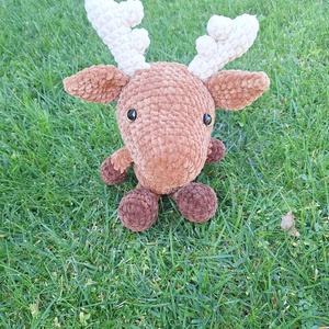 Amigurumi plüss rénszarvas - játék & sport - plüssállat & játékfigura - őzike, szarvas - Meska.hu