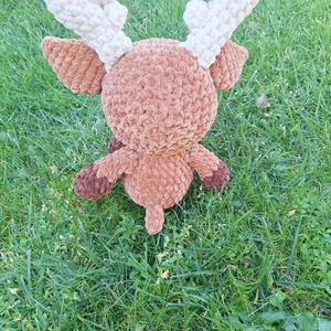 Amigurumi plüss rénszarvas - játék & sport - plüssállat & játékfigura - őzike, szarvas - Meska.hu