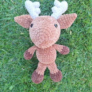 Amigurumi plüss rénszarvas - játék & sport - plüssállat & játékfigura - őzike, szarvas - Meska.hu