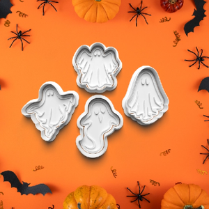 Ghost 4 db-os  forma, Otthon & Életmód, Dekoráció, Halloween, Halloweeni sütikiszúrók, , MESKA