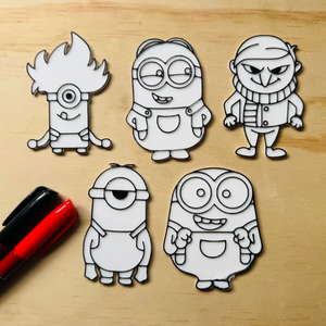 Minions színező 5db-os csomag - Meska.hu