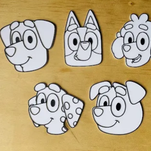 Bluey és Bingo színező 5db-os csomag - Meska.hu