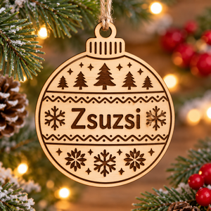 Névre szóló karácsonyfadísz  - Meska.hu