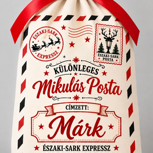 Névre szóló mikulás zsák , Karácsony, Mikulás, Mikulás zsák, Mindenmás, MESKA