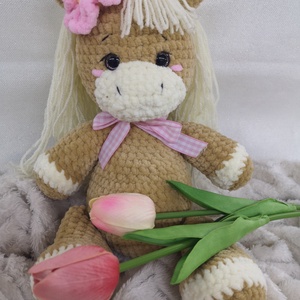 Pihe-puha horgolt lovacska �� - játék & sport - plüssállat & játékfigura - ló - Meska.hu