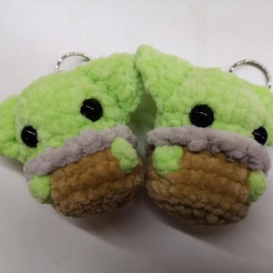 Horgolt Grogu/Yoda figura Star Wars rajongóknak , Táska & Tok, Kulcstartó & Táskadísz, Kulcstartó, , MESKA
