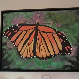 Színes pillangó akril kép  - otthon & életmód - dekoráció - kép & falikép - vászonkép - Meska.hu