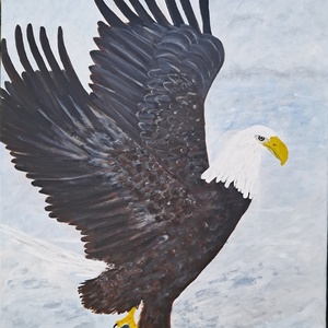 Sas madár akril kép  - Meska.hu