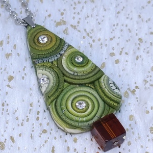 Havas fenyő, ékszergyurma nyaklánc  - Meska.hu