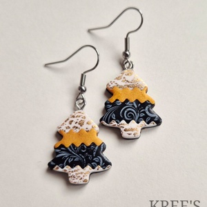 Karácsonyi csillogás -ékszergyurma fülbevaló - Meska.hu