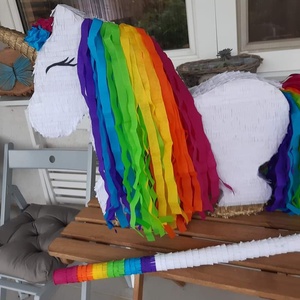 Unikornis mexikói party pinyáta(pinata)lányoknak - játék & sport - plüssállat & játékfigura - unikornis - Meska.hu