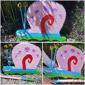 Csiga (Csigusz) mexikói party pinyáta(pinata)Spongyabob rajongóknak - játék & sport - plüssállat & játékfigura - csiga - Meska.hu