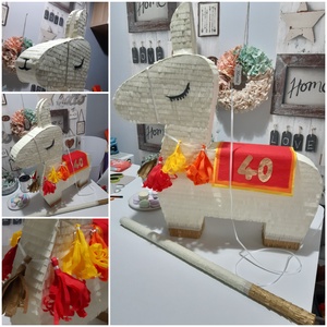Láma mexikói party pinyáta(pinata) - játék & sport - plüssállat & játékfigura - láma - Meska.hu