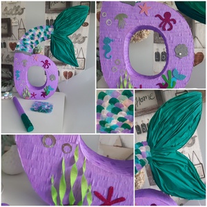 Szülinapi szám mexikói party pinyáta (pinata),állódekoráció sellőrajongó kislányoknak - játék & sport - sport és kikapcsolódás - más játékok, sportok - Meska.hu