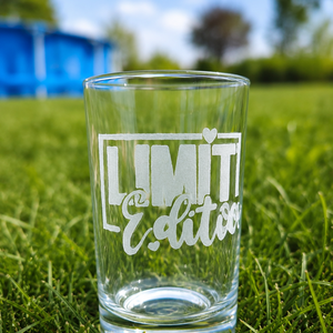 Egyedi gravírozott üveg pohár � Limited Edition széria - Meska.hu
