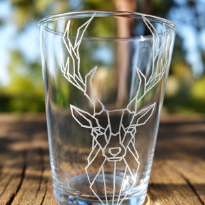 Elegáns Szarvas Minta � Egyedileg, Kézzel Gravírozott Pohár (300 ml) - otthon & életmód - konyhafelszerelés, tálalás - tálalás - pohár - Meska.hu