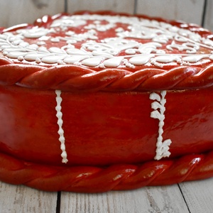 Mézeskalács szív doboz madárkás - esküvő - emlék & ajándék - doboz - Meska.hu