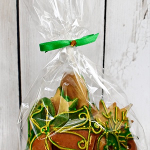 Mézeskalács vegyes díszcsomag zöld-arany színben, karácsonyfadísz, Karácsony, Otthon & Életmód, Karácsonyi lakásdekoráció, Karácsonyfadíszek, Mézeskalácssütés, MESKA