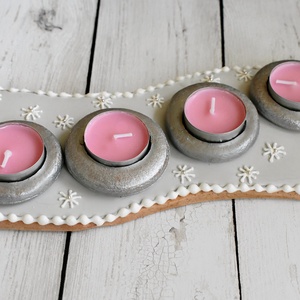 Mézeskalács asztaldísz (karikás), Otthon & Életmód, Dekoráció, Asztaldísz, Mézeskalácssütés, MESKA