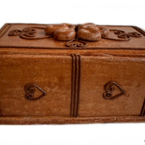 Mézeskalács doboz 3D mintás - esküvő - emlék & ajándék - doboz - Meska.hu