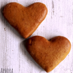 Mézeskalács mini szív natúr, Otthon & Életmód, Dekoráció, Dísztárgy, Mézeskalácssütés, MESKA