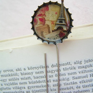 Miniatura - Paris söröskupak könyvjelző - könyv & zene - könyvjelző - Meska.hu