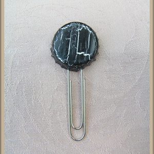 Monokróm rózsa söröskupak könyvjelző - könyv & zene - könyvjelző - Meska.hu