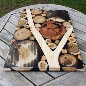 Egyedi nagyméretű vágódeszka - otthon & életmód - konyhafelszerelés, tálalás - sütés, főzés - vágódeszka - Meska.hu