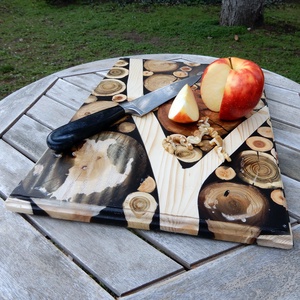 Egyedi nagyméretű vágódeszka - otthon & életmód - konyhafelszerelés, tálalás - sütés, főzés - vágódeszka - Meska.hu