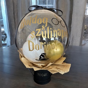 Harry Potter egyedi buboréklufi, Otthon & Életmód, Dekoráció, Virágdísz és tartó, Virágbox, virágdoboz, Virágkötés, MESKA
